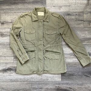 Lily Aldridge x Velvet by Graham and Spencer | Green Utility Jacket Size P XS